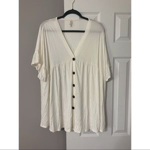 Chic Soul Bittersweet Beginnings White Top 3x NWOT